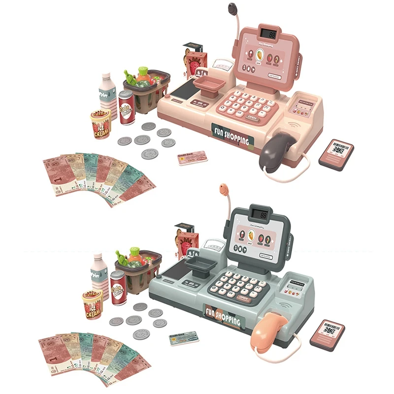 

25 шт. ролевые игры мини моделирование электронный кассовый аппарат для супермаркета Наборы игрушки многофункциональный детский набор для ...