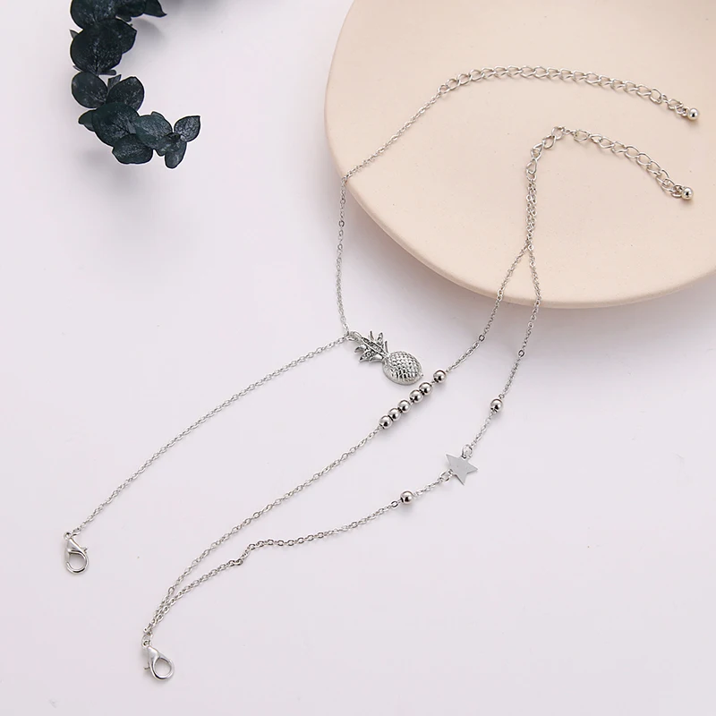 Fashion Silver Color Beads Pineapple Anklet For Women Girls Gold Multilayer Anklets Vintage Foot Bracelet Beach 2021 Jewelry
Fashion Silver Color Beads Pineapple Anklet For Women Girls Gold Multilayer Anklets Vintage Foot Bracelet Beach 2021 Jewelry