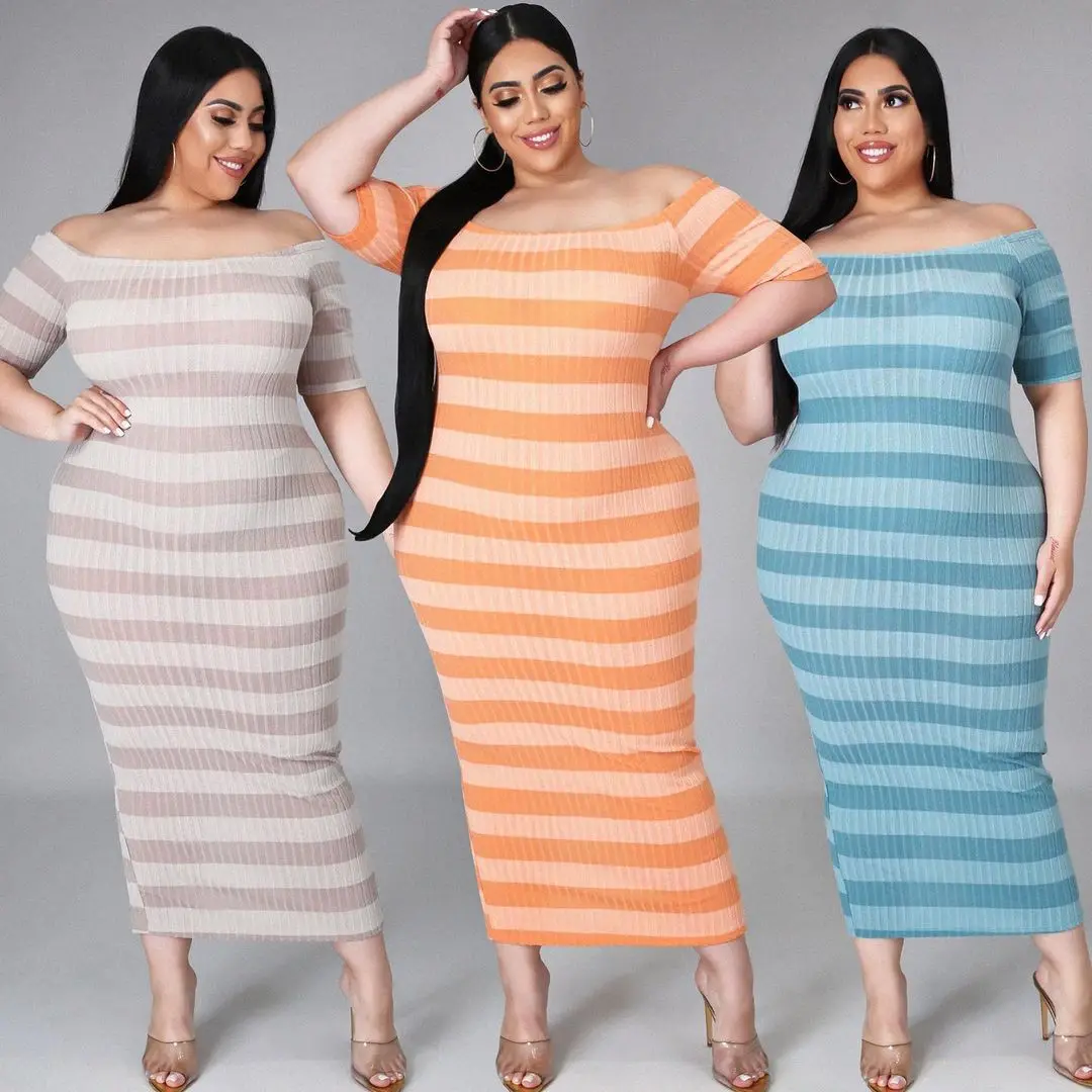 ChocoMisty-LadyPlus Plus-size Dresses Off Shoulder Stripe Maxi Dress QJ5283
ChocoMisty-LadyPlus Plus-size Dresses Off Shoulder Stripe Maxi Dress QJ5283