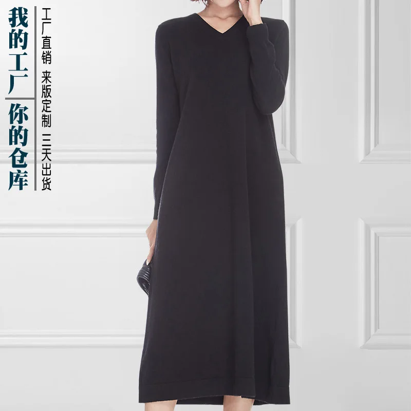autumn and winter new cashmere dress long pure cashmere autumn fashion popular knitted cashmere sweater
autumn and winter new cashmere dress long pure cashmere autumn fashion popular knitted cashmere sweater