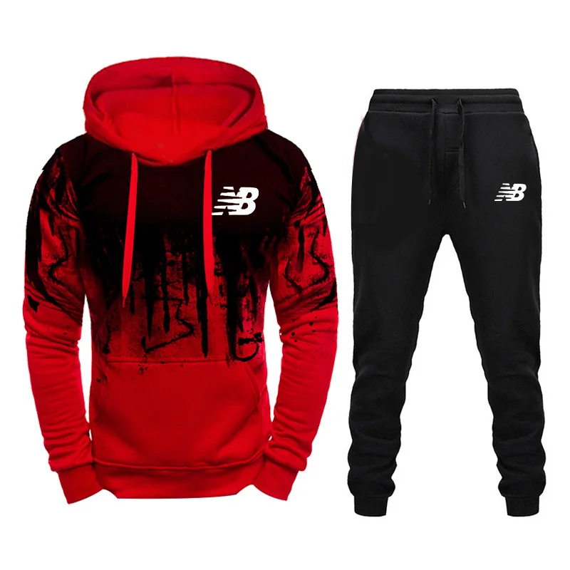 NB Fashion Sports Suit Men's Sportswear Hoodie + Sports Pants 2-Piece Set 2021430
NB Fashion Sports Suit Men's Sportswear Hoodie + Sports Pants 2-Piece Set 2021430