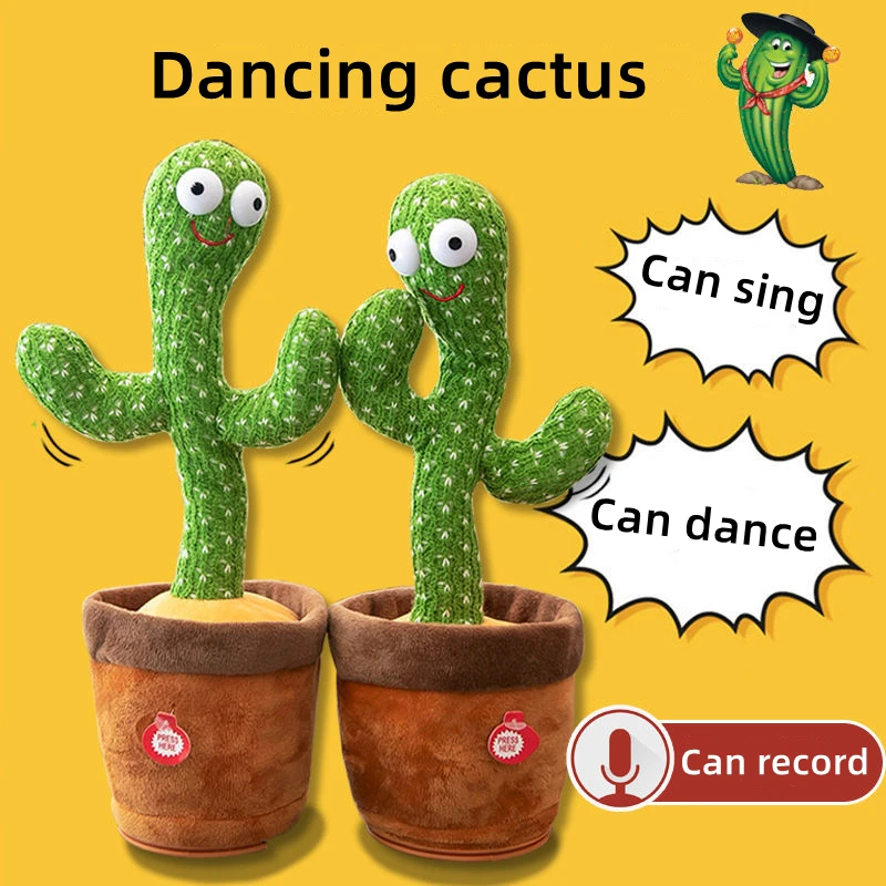 Funny Dancing Cactus Talking Toys Singing Repeating Recording Knitted Fabric Education Plush Toys Novelty Doll Gifts for Kids
Funny Dancing Cactus Talking Toys Singing Repeating Recording Knitted Fabric Education Plush Toys Novelty Doll Gifts for Kids
