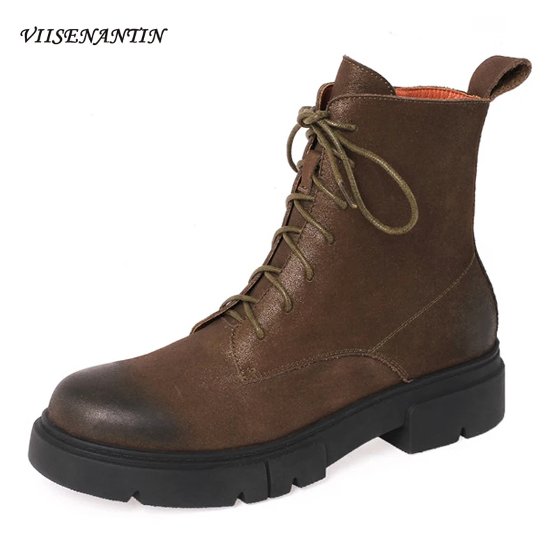 Осенне-зимние новые стильные повседневные полусапожки на толстой подошве с круглым носком на шнуровке, женские полусапожки в британском ст...
Осенне-зимние новые стильные повседневные полусапожки на толстой подошве с круглым носком на шнуровке, женские полусапожки в британском ст...