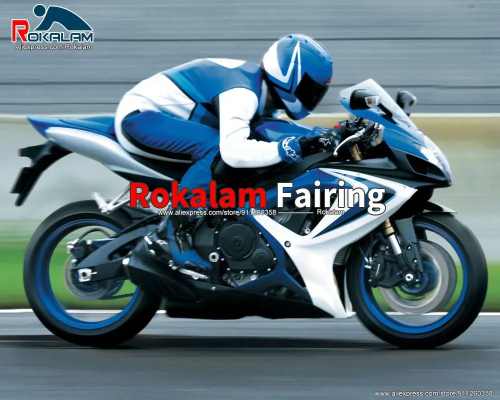 ABS Fairing Set For Suzuki GSXR600 GSXR750 K6 2006 2007 GSXR750/600 06 07 White Blue Motorcycle Cowl Kit (Injection Molding)
ABS Fairing Set For Suzuki GSXR600 GSXR750 K6 2006 2007 GSXR750/600 06 07 White Blue Motorcycle Cowl Kit (Injection Molding)