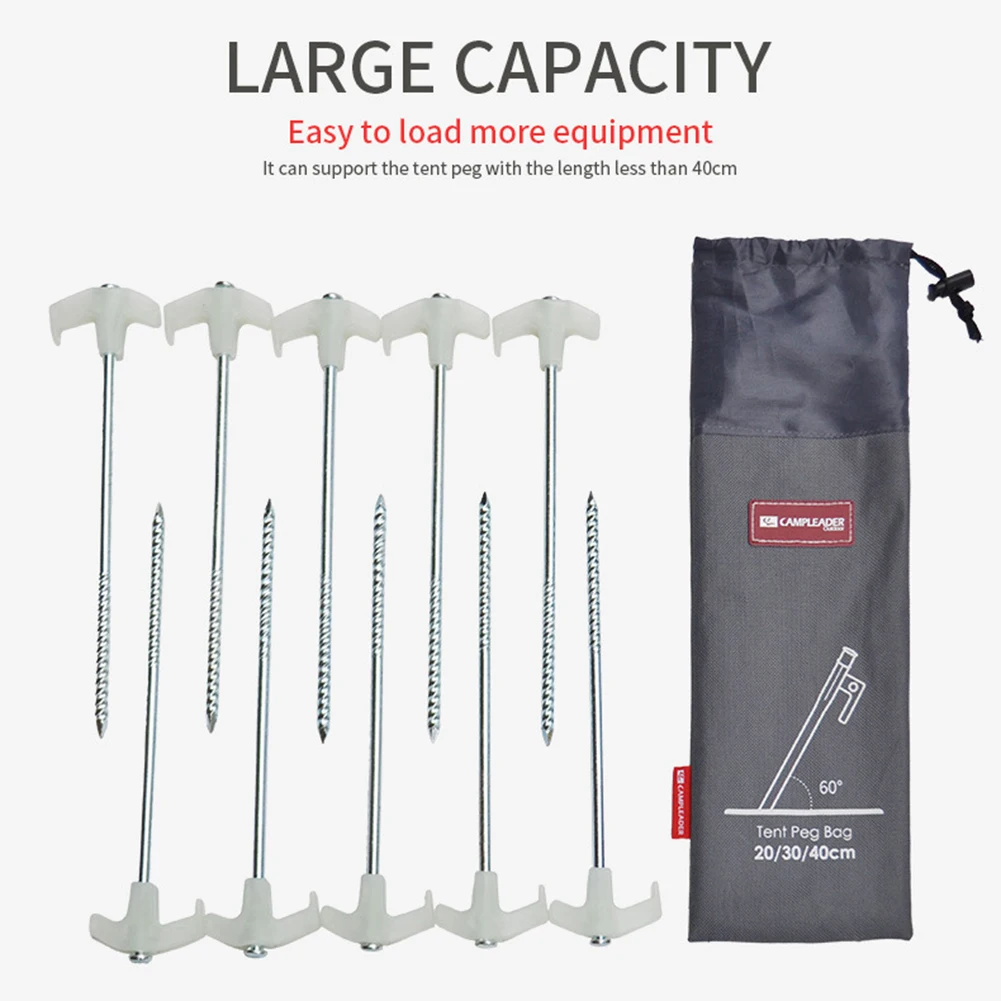 Portable Tent Pegs Bag Hammer Wind Rope Buckles Tent Nail Stake Storage Pouch Pocket for Outdoor Camping Climbing
Portable Tent Pegs Bag Hammer Wind Rope Buckles Tent Nail Stake Storage Pouch Pocket for Outdoor Camping Climbing
