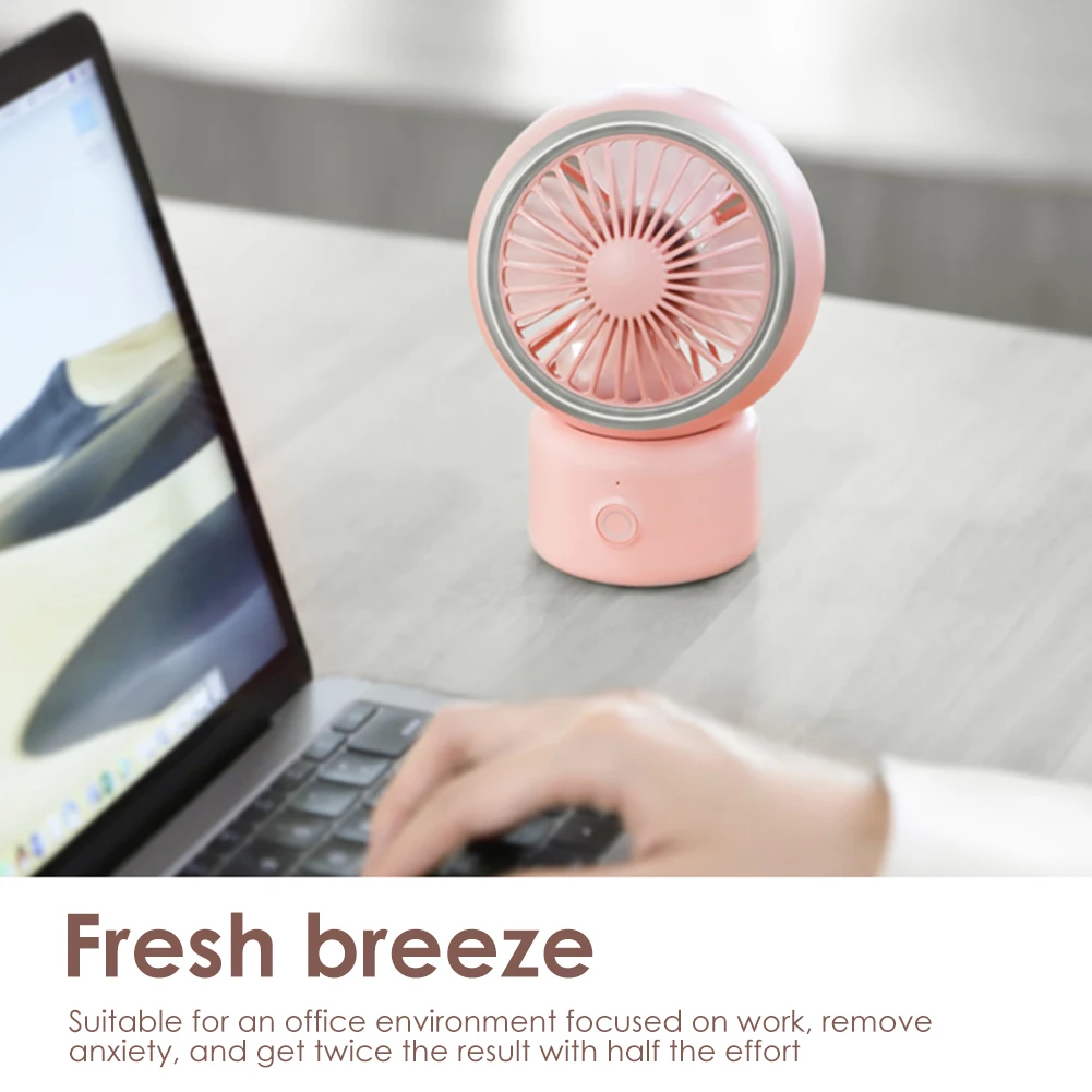 Portable TableCooling Fan USB Rechargeable Oscillating Personal Fan Household Student Dormitory Summer Silent Fan Radiator