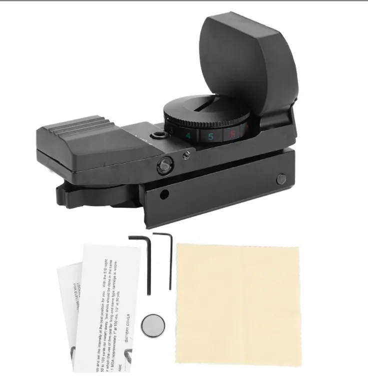 Metal Rail Scope Hunting Optics Riflescope Holographic Green Red Dot Reflex Sight (11mm)
Metal Rail Scope Hunting Optics Riflescope Holographic Green Red Dot Reflex Sight (11mm)