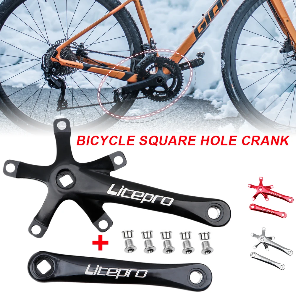 Bicycle Crank Crankset Integrated Single Crankset Crank 170 Mm 130 BCD Aluminum Alloy Folding Bike Crank Arms With 5 Crank Bolts
Bicycle Crank Crankset Integrated Single Crankset Crank 170 Mm 130 BCD Aluminum Alloy Folding Bike Crank Arms With 5 Crank Bolts