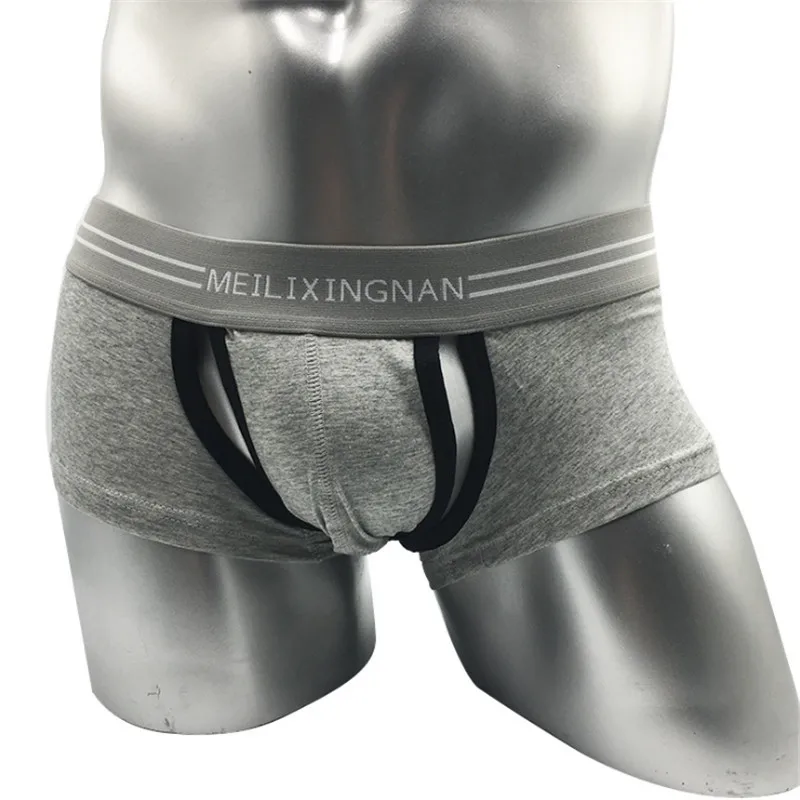 

Man Sexy Open-end Bag Design Underpants Good workmanship Ventilation Men's Extra Wide Belt Underwear