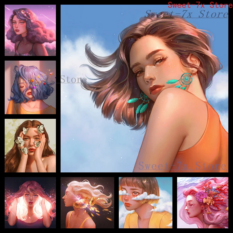 Watercolor Cartoon Anime Cute Girl Canvas Painting Art Nordic Posters and Prints Wall Pictures for Living Room Decor Frameless
Watercolor Cartoon Anime Cute Girl Canvas Painting Art Nordic Posters and Prints Wall Pictures for Living Room Decor Frameless