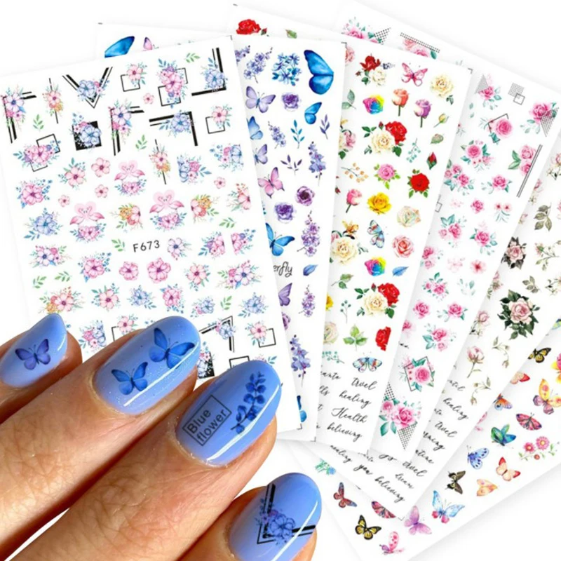 3pcs/lot Holographic Butterflies Nails Art Manicure Stickers Blue Black Decals Spring Theme Flowers Nail Decoration Manicure
3pcs/lot Holographic Butterflies Nails Art Manicure Stickers Blue Black Decals Spring Theme Flowers Nail Decoration Manicure