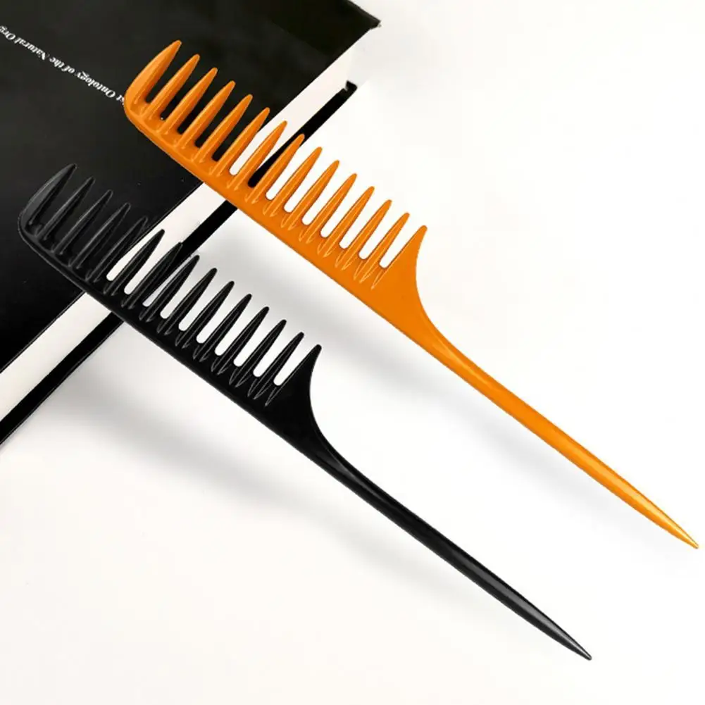 

Hair Comb Anti-static Plastic High Temperature Resistance Sharp-tailed Large Tooth Comb Hairdressing Comb for Men