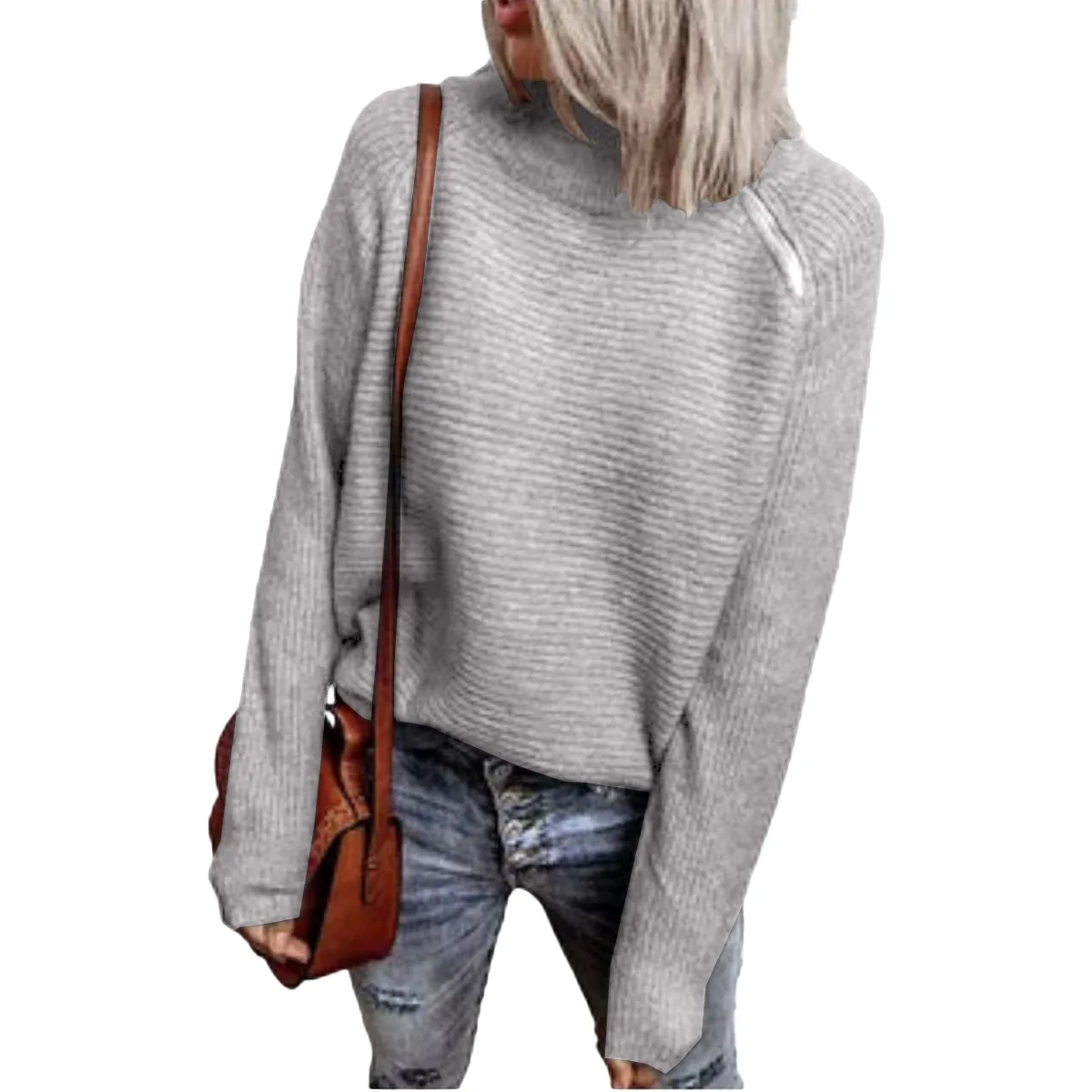 Women Knitted Pullover Solid Zipper Acrylic Long Sleeve Top Fashion Women Clothing Casual Loose Pullover Dropshipping
Women Knitted Pullover Solid Zipper Acrylic Long Sleeve Top Fashion Women Clothing Casual Loose Pullover Dropshipping