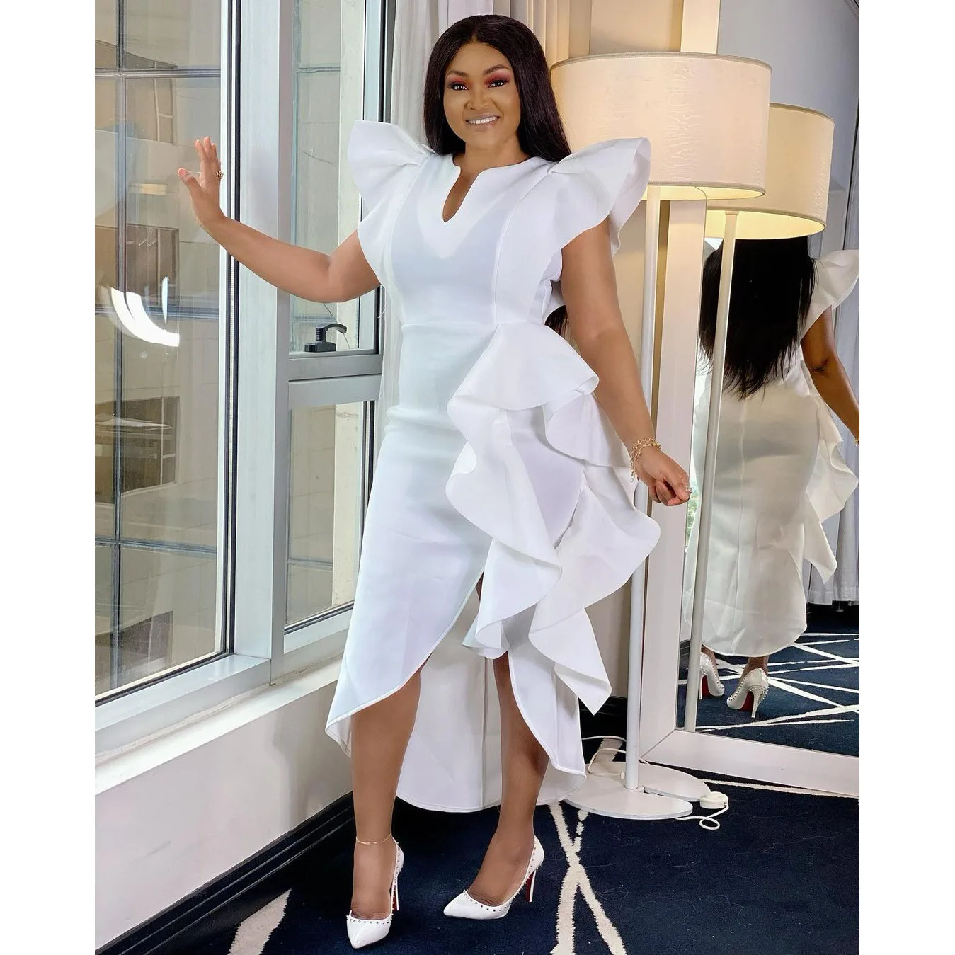 2022 European And American Large Women's Dress Solid Color Large Split Irregular Banquet Dress Skirt
2022 European And American Large Women's Dress Solid Color Large Split Irregular Banquet Dress Skirt