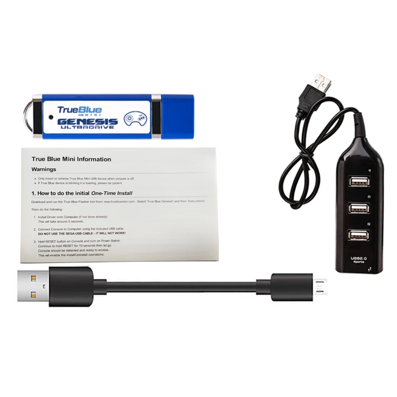 Портативная игровая мини-флешка Ultradrive Pack для игровых аксессуаров True Blue Genesis Mega Drive (включая 813 игр)
Портативная игровая мини-флешка Ultradrive Pack для игровых аксессуаров True Blue Genesis Mega Drive (включая 813 игр)