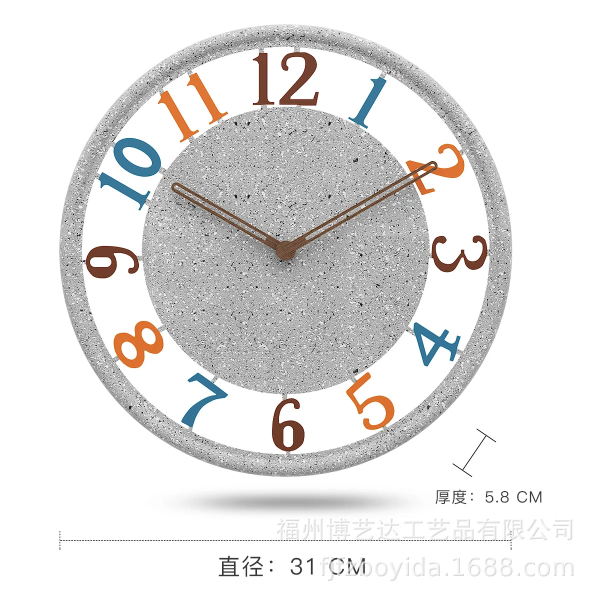 Nordic Light Luxury Silent Clocks Living Room Wall Clocks Home Fashion Atmosphere Wall Watches