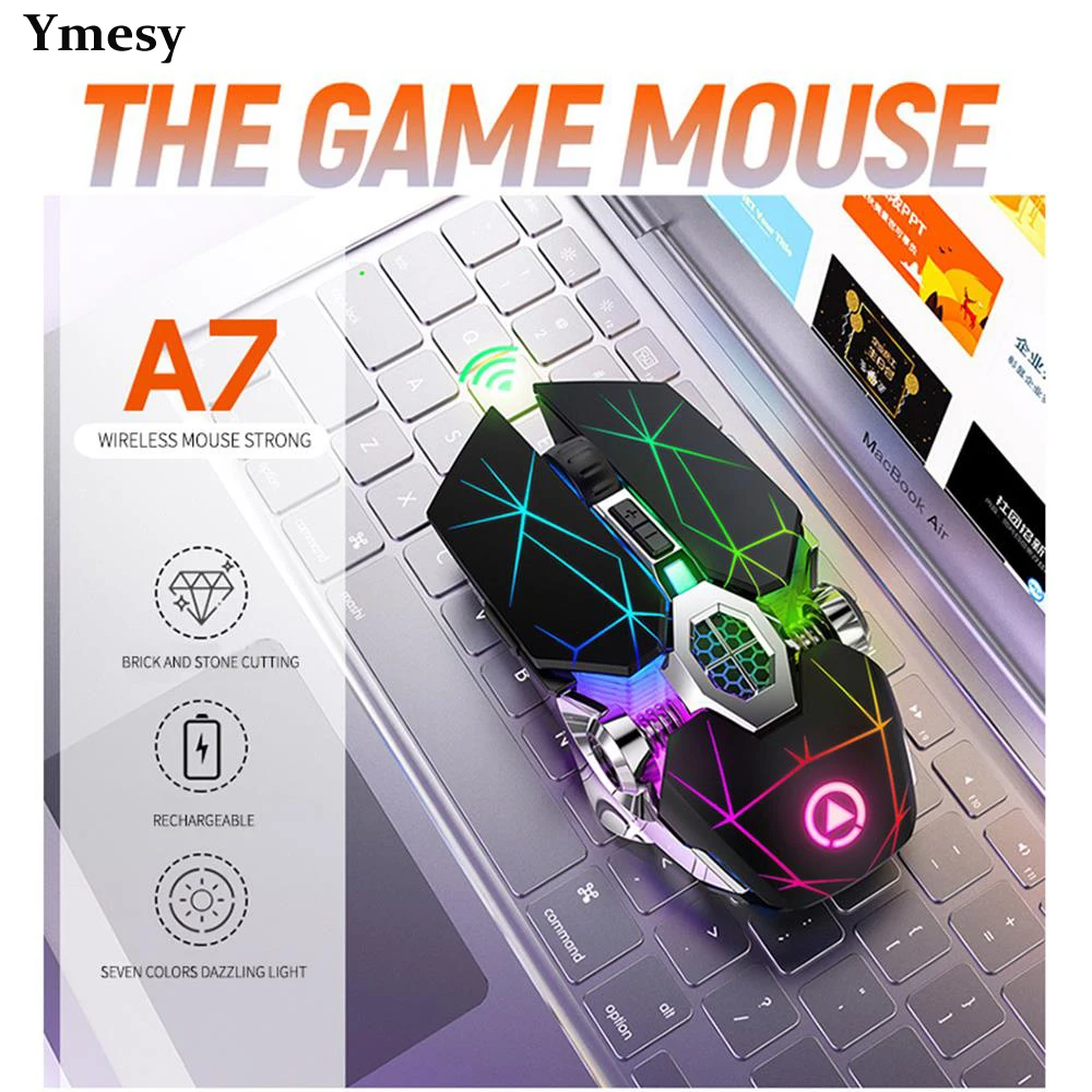 Ymesy Wireless Pro Gaming Mouse 7 Mouse Button DPI Optical Adjustable Computer LED Game Mouse Games for PC Computer Gamer
Ymesy Wireless Pro Gaming Mouse 7 Mouse Button DPI Optical Adjustable Computer LED Game Mouse Games for PC Computer Gamer