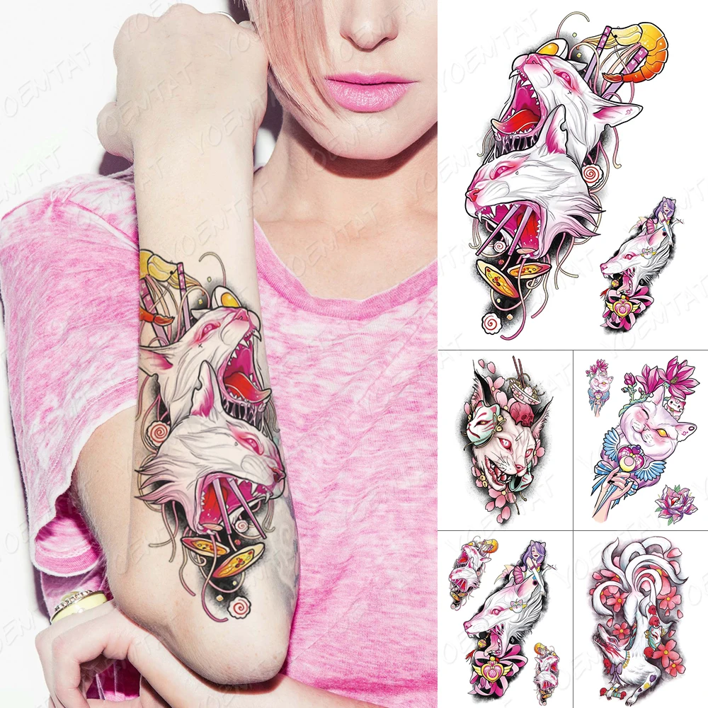 Waterproof Temporary Tattoo Sticker Japanese Devil Eyes Cat Fox mask Flash Tattoos Sailor Moon Body Art Arm Fake Tatoo Women Men
Waterproof Temporary Tattoo Sticker Japanese Devil Eyes Cat Fox mask Flash Tattoos Sailor Moon Body Art Arm Fake Tatoo Women Men
