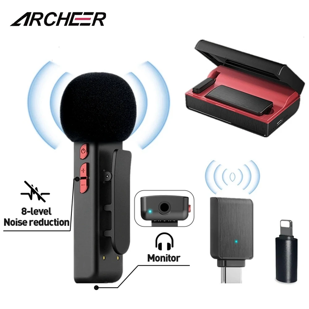 E300 Wireless Microphone Lavalier MIC Adapter Professional Recording Live Streaming Game for Phone Computer for iPhone Android
E300 Wireless Microphone Lavalier MIC Adapter Professional Recording Live Streaming Game for Phone Computer for iPhone Android