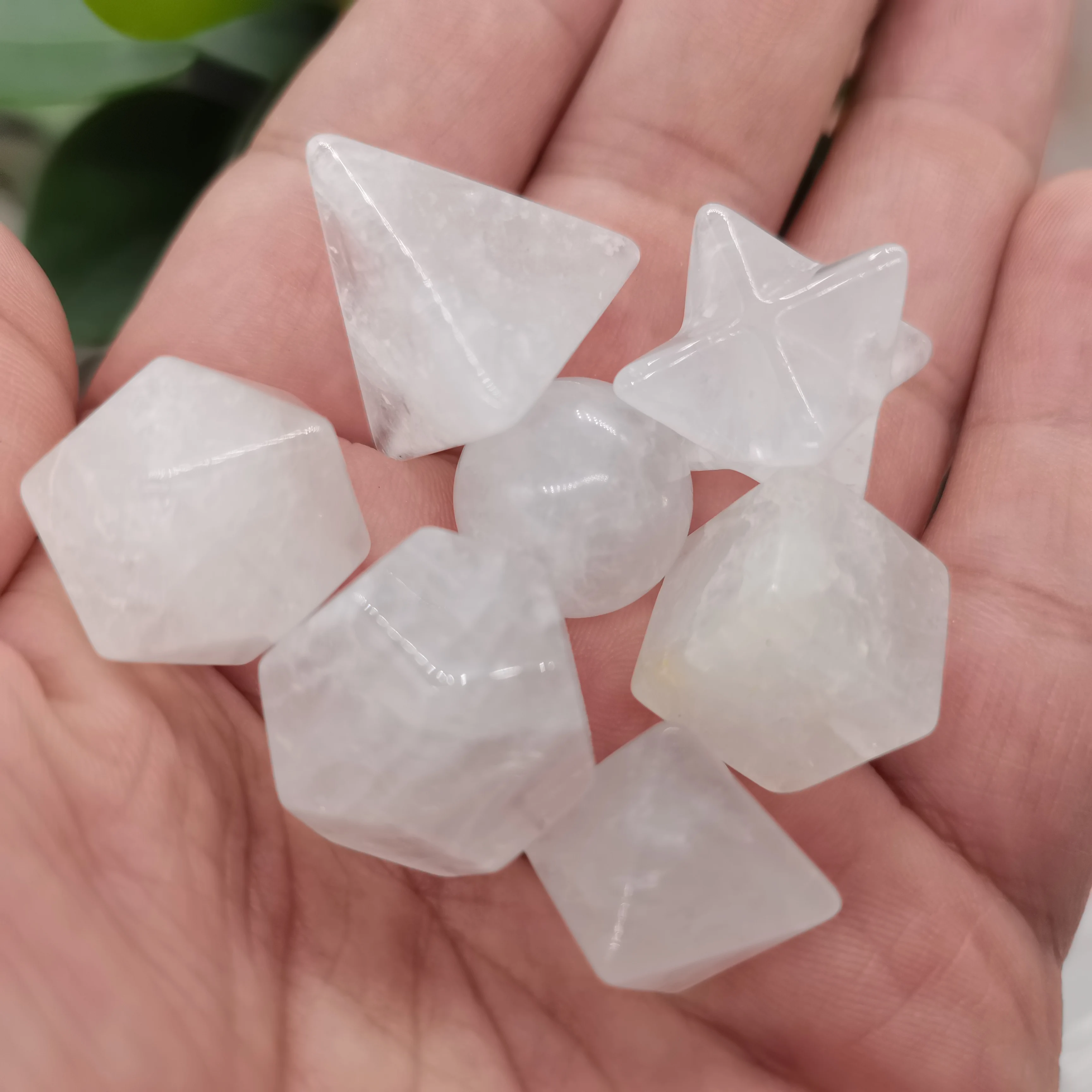 7PCS Carved Crystal Platonic Solids Set Sacred Geometry Symbols Quartz Amethyst Jasper Merkaba Star Stone Healing Balancing
7PCS Carved Crystal Platonic Solids Set Sacred Geometry Symbols Quartz Amethyst Jasper Merkaba Star Stone Healing Balancing