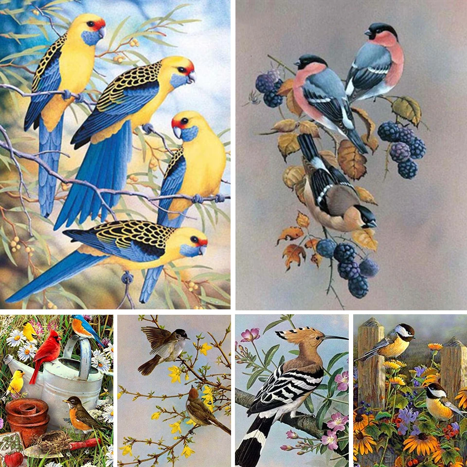 5D Diamond Painting Birds Kit DIY Full Drill Square Diamond Embroidery Animal Mosaic Picture of Rhinestones Home Decoration
5D Diamond Painting Birds Kit DIY Full Drill Square Diamond Embroidery Animal Mosaic Picture of Rhinestones Home Decoration