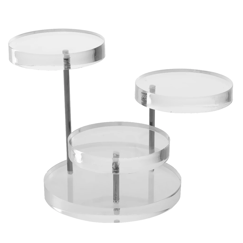 3 Tiers Jewelry Display Rack Bracelet Ring Stand Organizer Acrylic Holder Decoration for Home Counter | Украшения и аксессуары