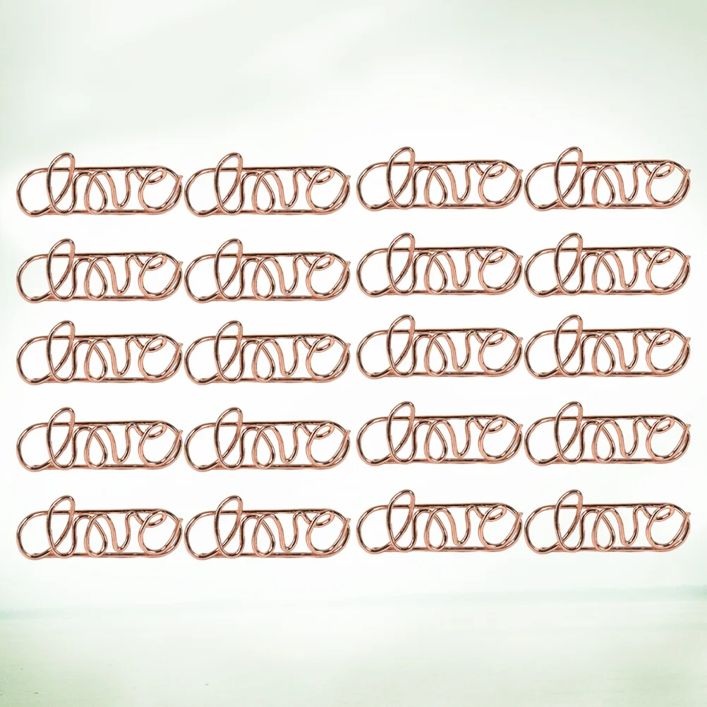 20Pcs Mini Paper Clips Cartoon Shape Stationery Clear Binder Clips Photos Tickets Notes Letter Paper Clip Stationery(Rose Gold)
20Pcs Mini Paper Clips Cartoon Shape Stationery Clear Binder Clips Photos Tickets Notes Letter Paper Clip Stationery(Rose Gold)