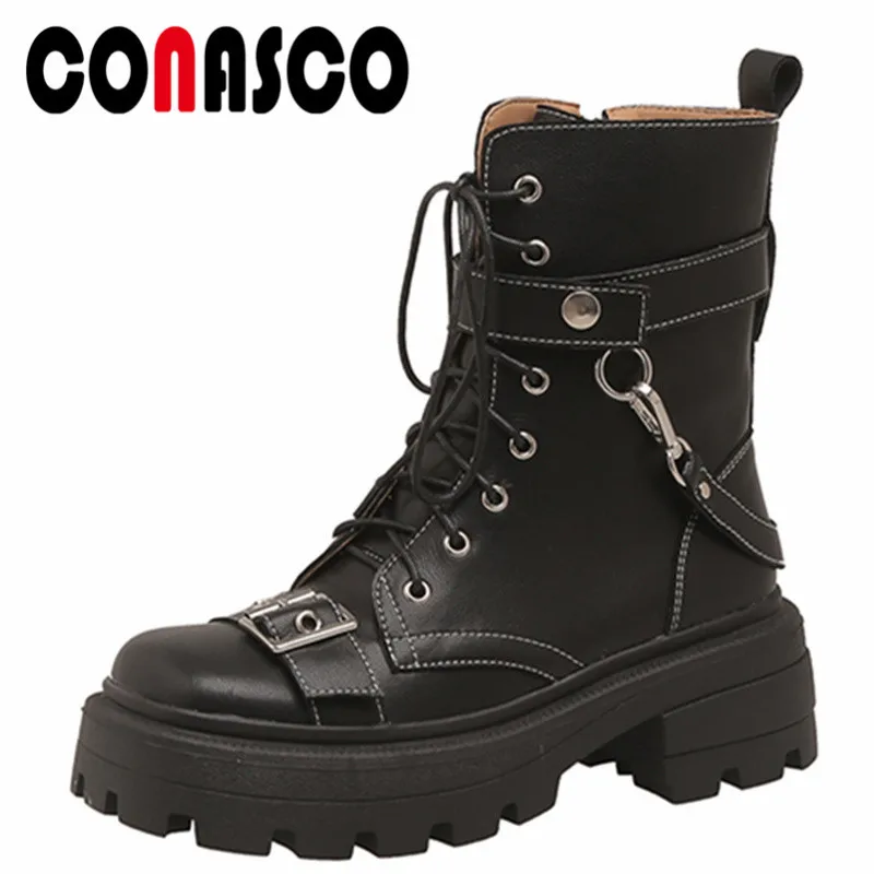 CONASCO Motorcycle Women Ankle Boots Autumn Winter Warm Casual Party Basic Prom Office Shoes New Fashion Punk shoes Woman
CONASCO Motorcycle Women Ankle Boots Autumn Winter Warm Casual Party Basic Prom Office Shoes New Fashion Punk shoes Woman