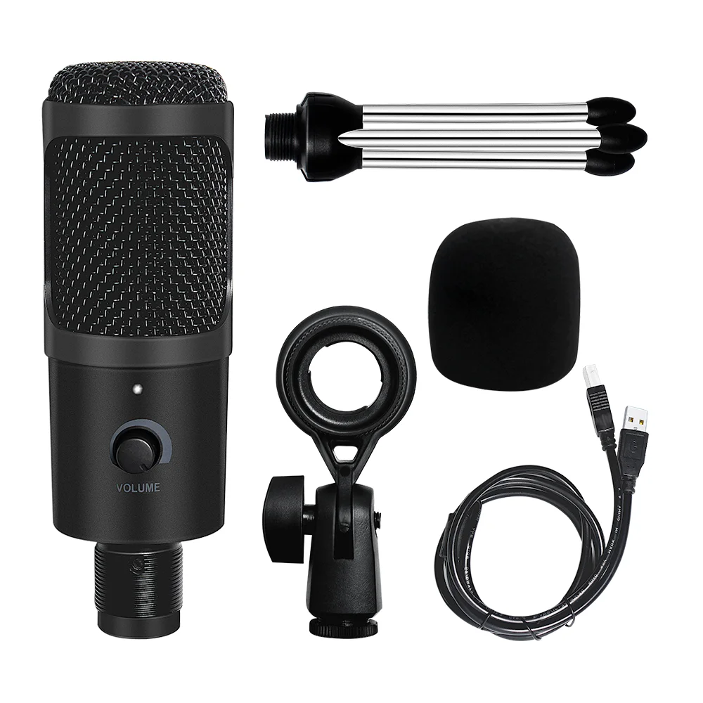 USB Microphone Professional Condenser Microphones For PC Computer Laptop Recording Studio Singing Gaming Streaming Mikrofon
USB Microphone Professional Condenser Microphones For PC Computer Laptop Recording Studio Singing Gaming Streaming Mikrofon