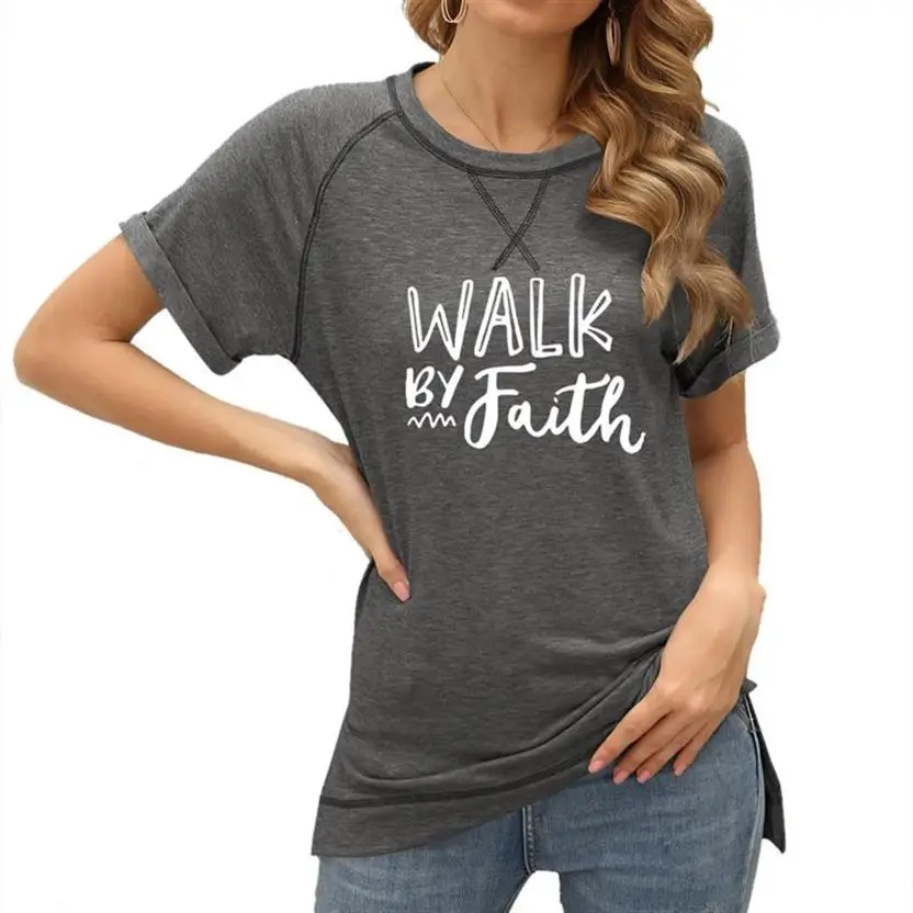 New Arrival Jesus Faith Letters Print Colorblock Crossover Loose Top With Short Sleeves T-Shirt For Women T-Shirt Women Plus
New Arrival Jesus Faith Letters Print Colorblock Crossover Loose Top With Short Sleeves T-Shirt For Women T-Shirt Women Plus