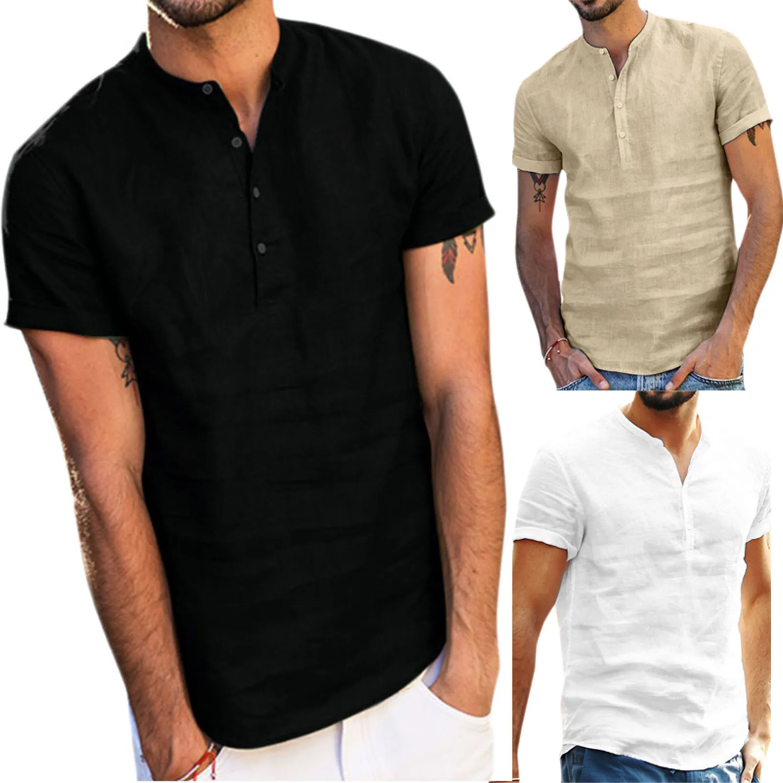 Man Casual T-shirt Summer Streetwear Short Sleeve Tops Solid Color Plus Size Tees Cotton Male Pullover
Man Casual T-shirt Summer Streetwear Short Sleeve Tops Solid Color Plus Size Tees Cotton Male Pullover