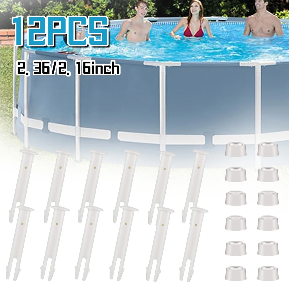 Pack of 12 2.16/2.36 inches ABS outdoor swimming pool connector pins, rectangular swimming pool frame fixed plastic connector
Pack of 12 2.16/2.36 inches ABS outdoor swimming pool connector pins, rectangular swimming pool frame fixed plastic connector
