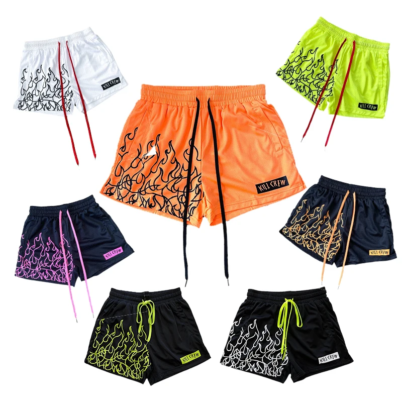 New fashion brand man sports shorts flame print mesh breathable fitness running training shorts large size sports shorts for men
New fashion brand man sports shorts flame print mesh breathable fitness running training shorts large size sports shorts for men