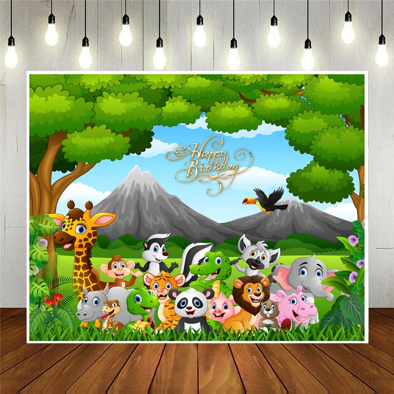 Nitree Photo Studio Props Photography Backdrop Cartoon Wild Animal In The Jungle Kids Birthday Party Decoration Vinyl Background
Nitree Photo Studio Props Photography Backdrop Cartoon Wild Animal In The Jungle Kids Birthday Party Decoration Vinyl Background