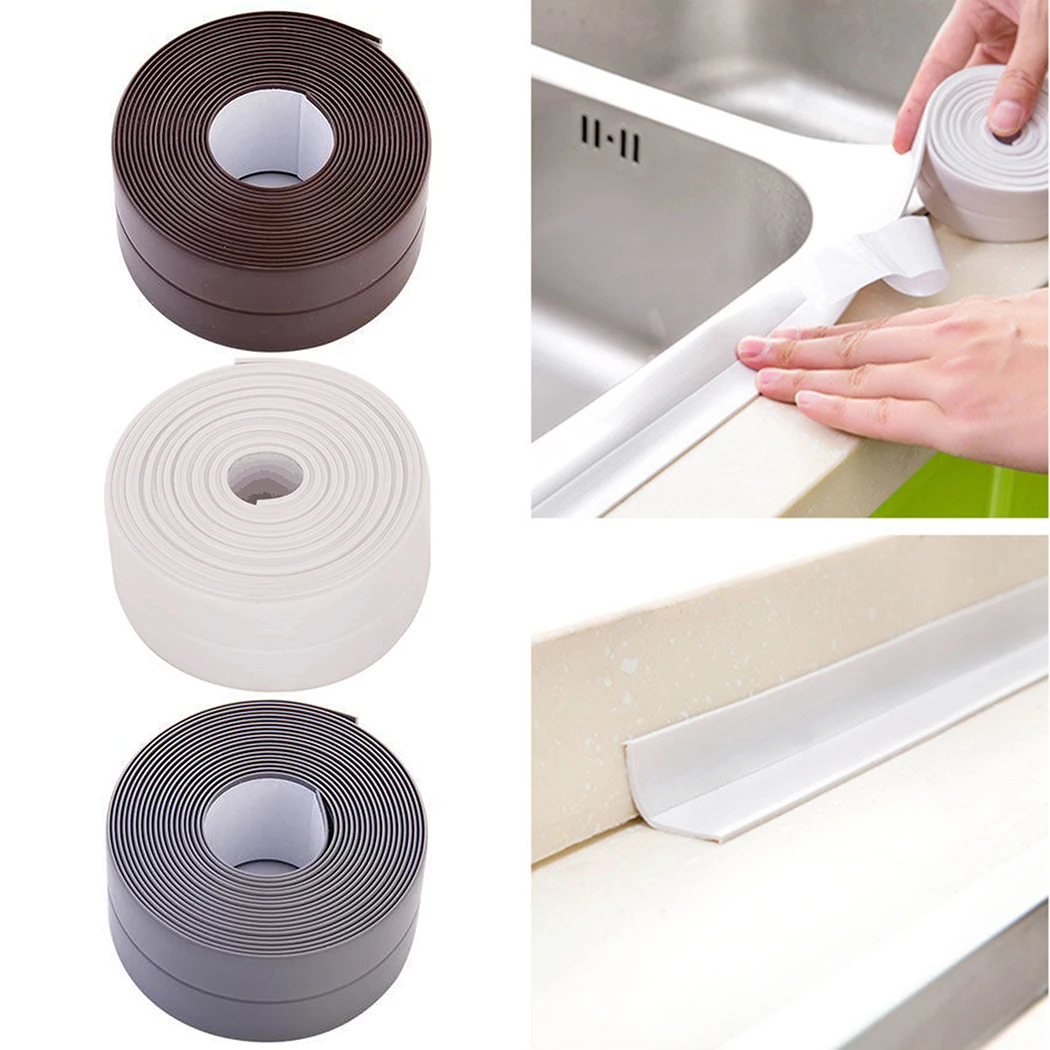 Waterproof Bathroom Kitchen Shower Sink Bath Sealing Strip Tape Caulk Strip Self Adhesive Wall Sticker Sink Edge Tape
Waterproof Bathroom Kitchen Shower Sink Bath Sealing Strip Tape Caulk Strip Self Adhesive Wall Sticker Sink Edge Tape