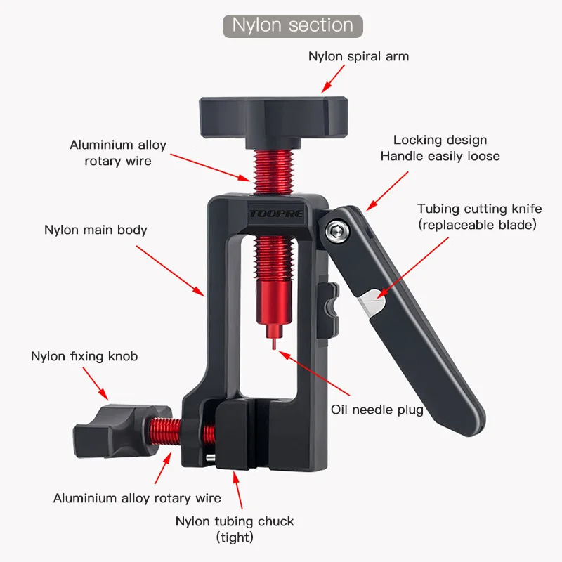 2 in 1 Bicycle Needle Driver Hydraulic Hose Cutter MTB Bike Disc Brake Connector Insert install Tool Fit Repair Tools | Спорт и