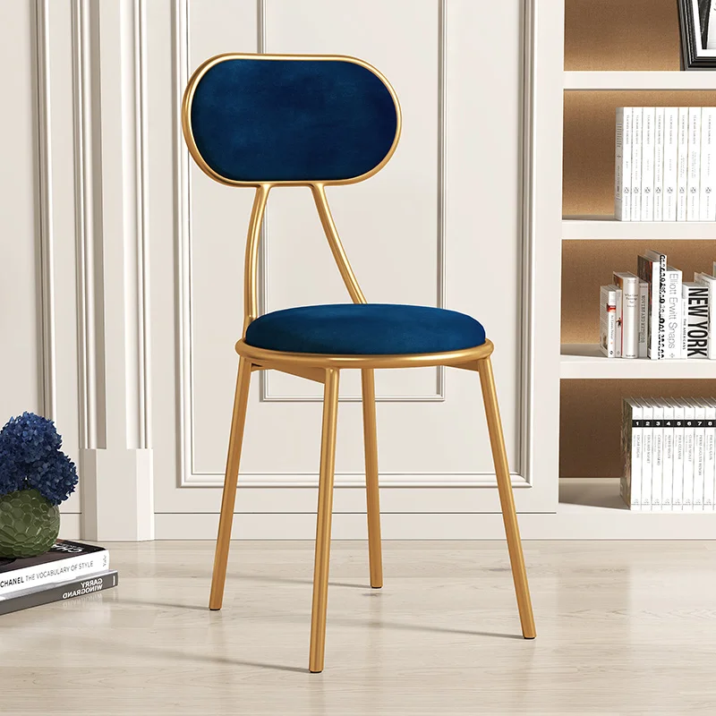 Nordic Fashion Dining Chairs Dining Room Furniture Bedroom Creative Dressing Chair Home Light Luxury Backrest Leisure Chair
Nordic Fashion Dining Chairs Dining Room Furniture Bedroom Creative Dressing Chair Home Light Luxury Backrest Leisure Chair