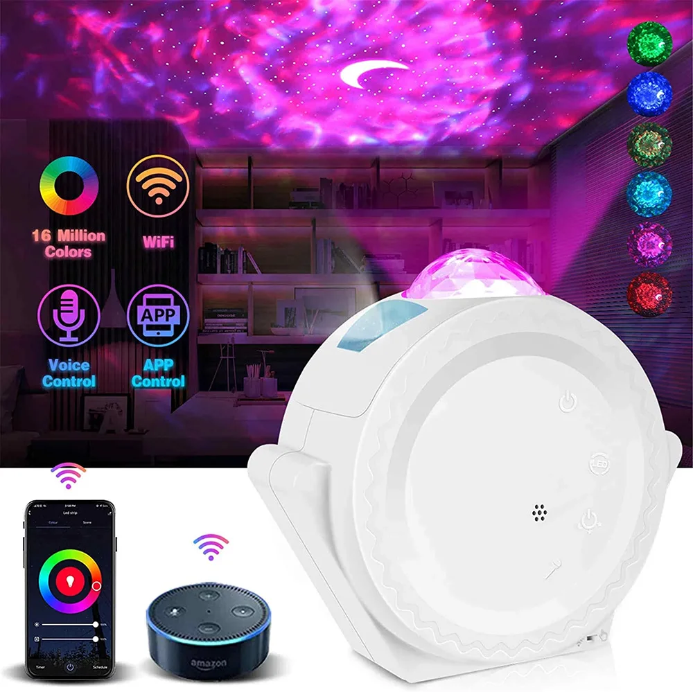 Colorful Starry Sky Galaxy Projector LED Nightlight Ocean Waving Fancy Lighting Voice Control Romantic Projection Lamp Gifts
Colorful Starry Sky Galaxy Projector LED Nightlight Ocean Waving Fancy Lighting Voice Control Romantic Projection Lamp Gifts
