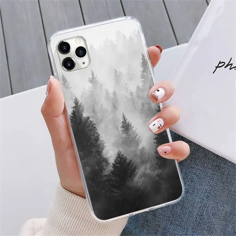 White Mountain Pine Tree Forest Mountain Peak Mist Phone Case For iphone 12 5 5s 5c se 6 6s 7 8 plus x xs xr 11 pro max mini 
White Mountain Pine Tree Forest Mountain Peak Mist Phone Case For iphone 12 5 5s 5c se 6 6s 7 8 plus x xs xr 11 pro max mini