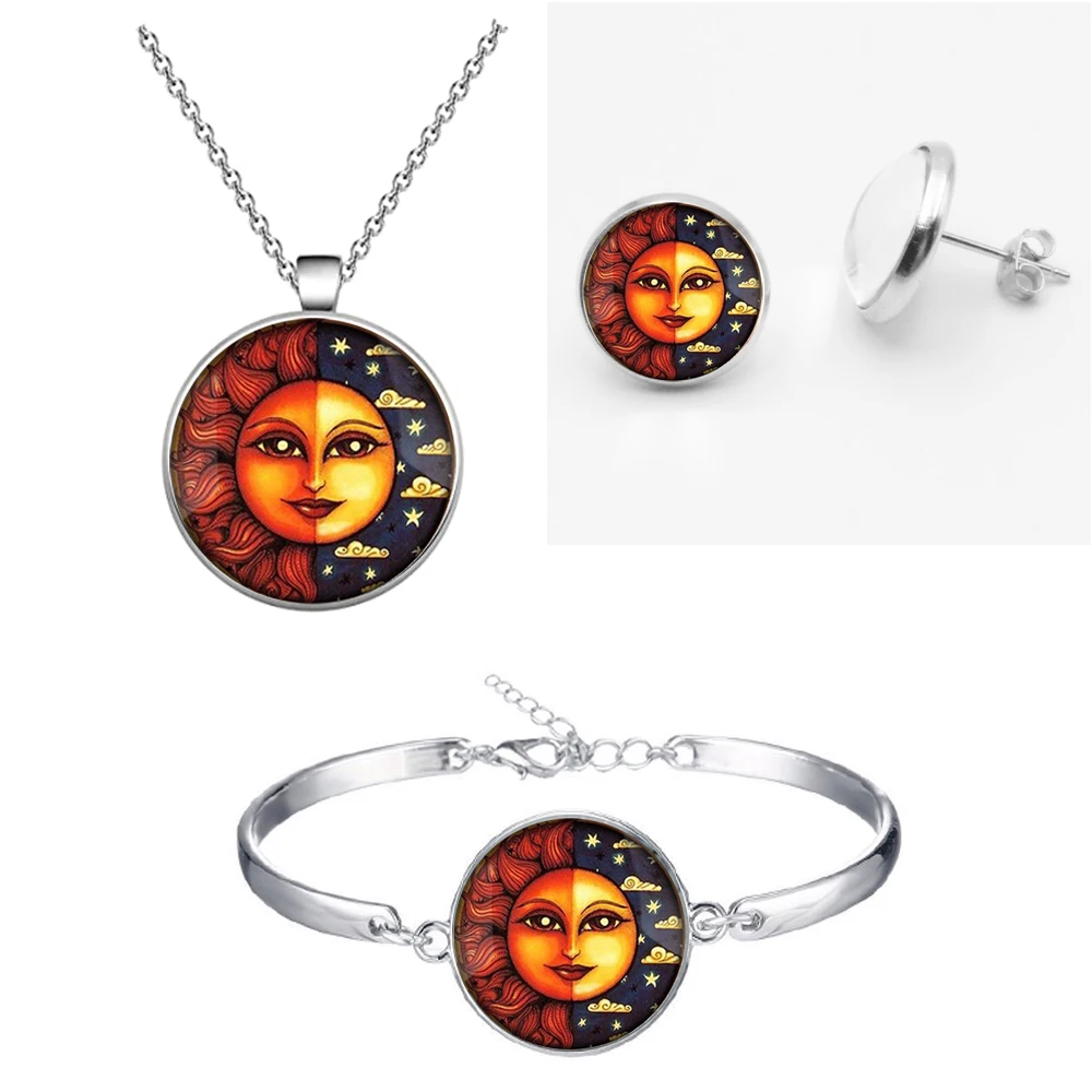 Jewelry Set Necklace Earrings Bracelet new design time gem Galaxy Nebula space Apollo Earrings Handmade Glass Round jewelry gift
Jewelry Set Necklace Earrings Bracelet new design time gem Galaxy Nebula space Apollo Earrings Handmade Glass Round jewelry gift