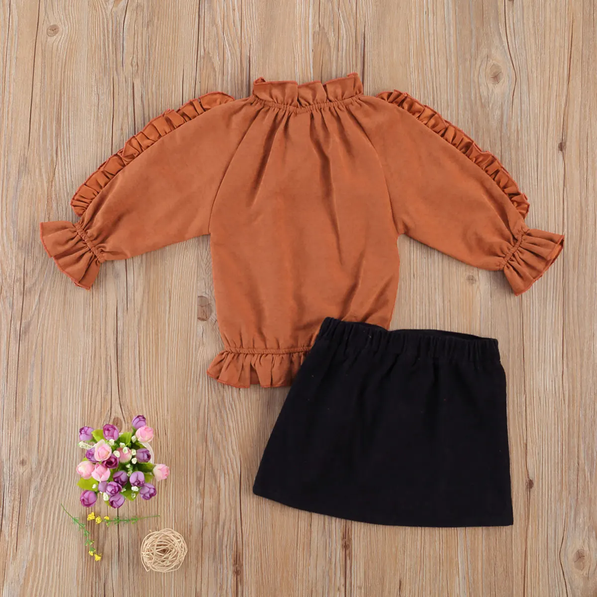 Kids Baby Girls Fashion Clothes Ruffles Long Sleeve Bow Pullover Tops+Leopard /Black Button A-Line Skirts Set
Kids Baby Girls Fashion Clothes Ruffles Long Sleeve Bow Pullover Tops+Leopard /Black Button A-Line Skirts Set