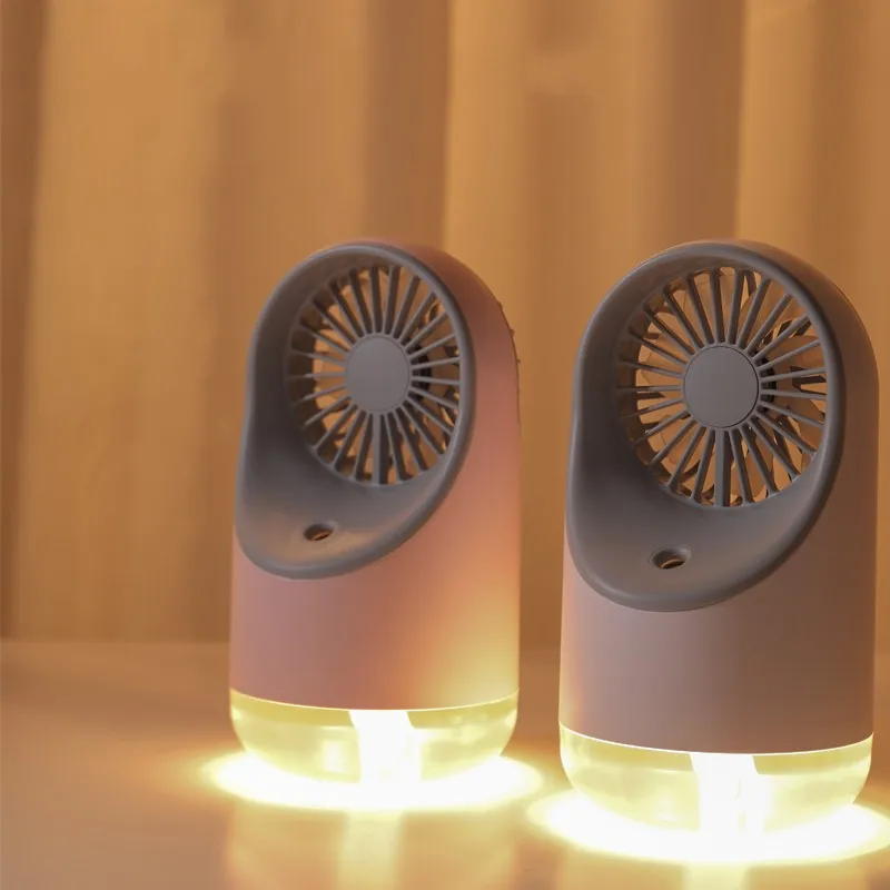 Portable humidifier fan USB mini air cooling fan with LED night light 2000mAh rechargeable home desktop fan
Portable humidifier fan USB mini air cooling fan with LED night light 2000mAh rechargeable home desktop fan