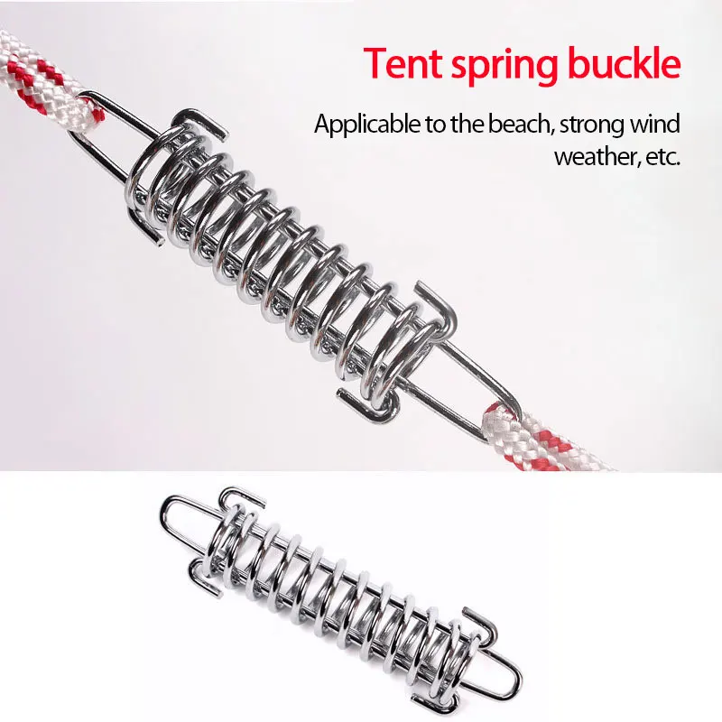 1pcs Tent Spring Buckle Strong Wind Spring Wind Rope Buckle Outdoor Camping High-strength Steel Rope Buckle Awning Fixed Buckle
1pcs Tent Spring Buckle Strong Wind Spring Wind Rope Buckle Outdoor Camping High-strength Steel Rope Buckle Awning Fixed Buckle