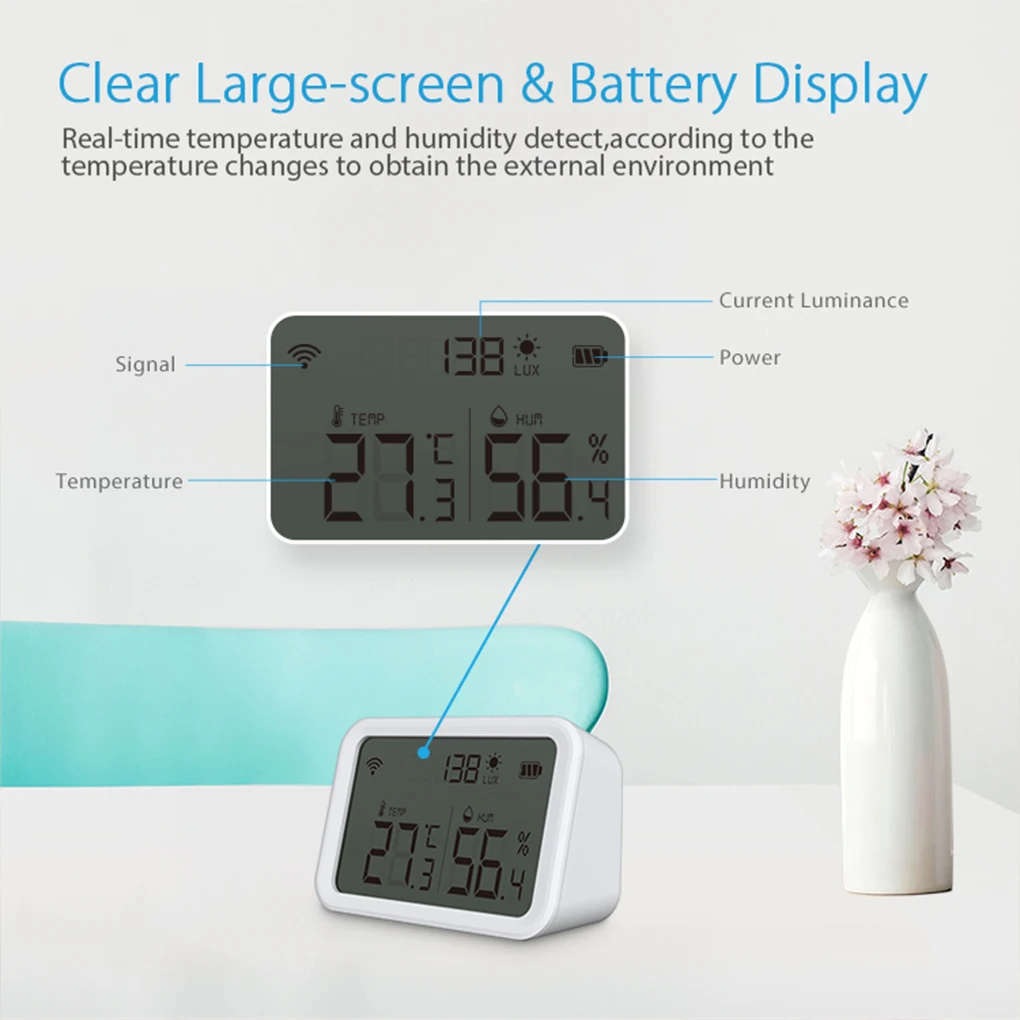 Tuya Zigbee Temperature Humidity Sensor Multifunctional Remote Control Digital Display Smart Temperature Sensor Tuya Zigbee Hub
Tuya Zigbee Temperature Humidity Sensor Multifunctional Remote Control Digital Display Smart Temperature Sensor Tuya Zigbee Hub
