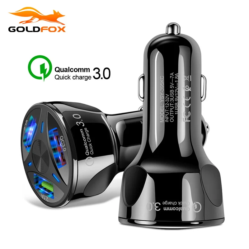 15W Quick Charge 3.0 3 Port USB Car Charger Fast Charging QC3.0 Car Phone Charger For iPhone Samsung Xiaomi Mobile Phone in Car
15W Quick Charge 3.0 3 Port USB Car Charger Fast Charging QC3.0 Car Phone Charger For iPhone Samsung Xiaomi Mobile Phone in Car