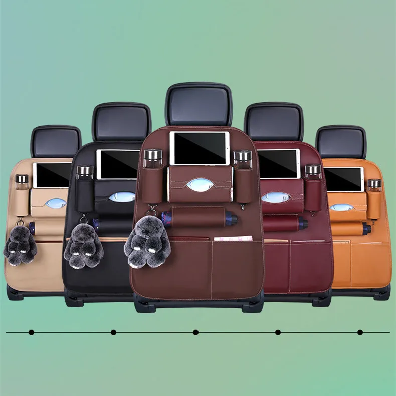 PU leather Car Organizer For kids Auto front Seat Back Storage Bag Bottle Paper Towel Tablet Holder Gadget Interior Accessories
PU leather Car Organizer For kids Auto front Seat Back Storage Bag Bottle Paper Towel Tablet Holder Gadget Interior Accessories