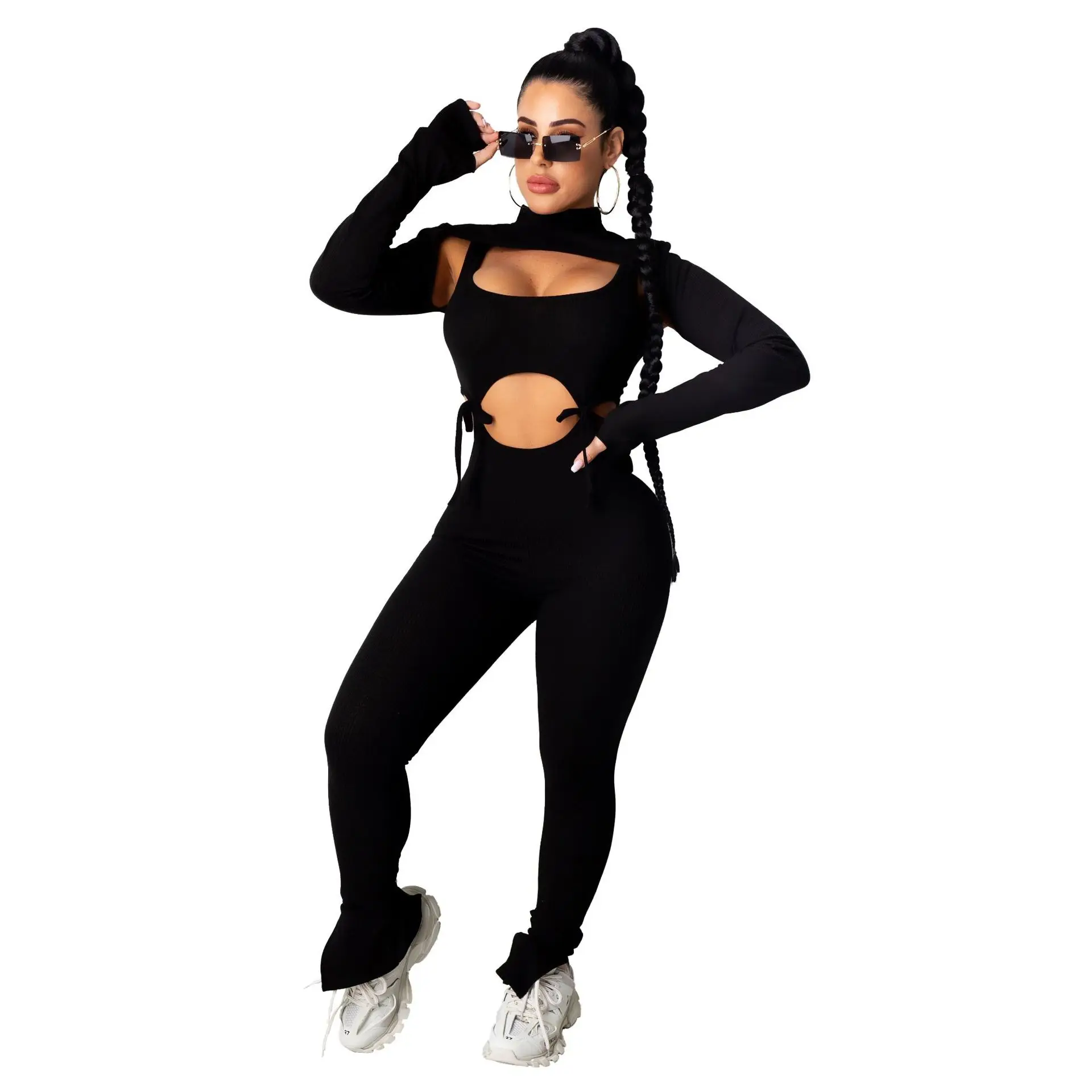 33CY1273 Autumn Winter Women Casual Sexy Solid Hollow Out Bandage Club Outfits Jumpsuit Playsuit Rompers Plus Size
33CY1273 Autumn Winter Women Casual Sexy Solid Hollow Out Bandage Club Outfits Jumpsuit Playsuit Rompers Plus Size