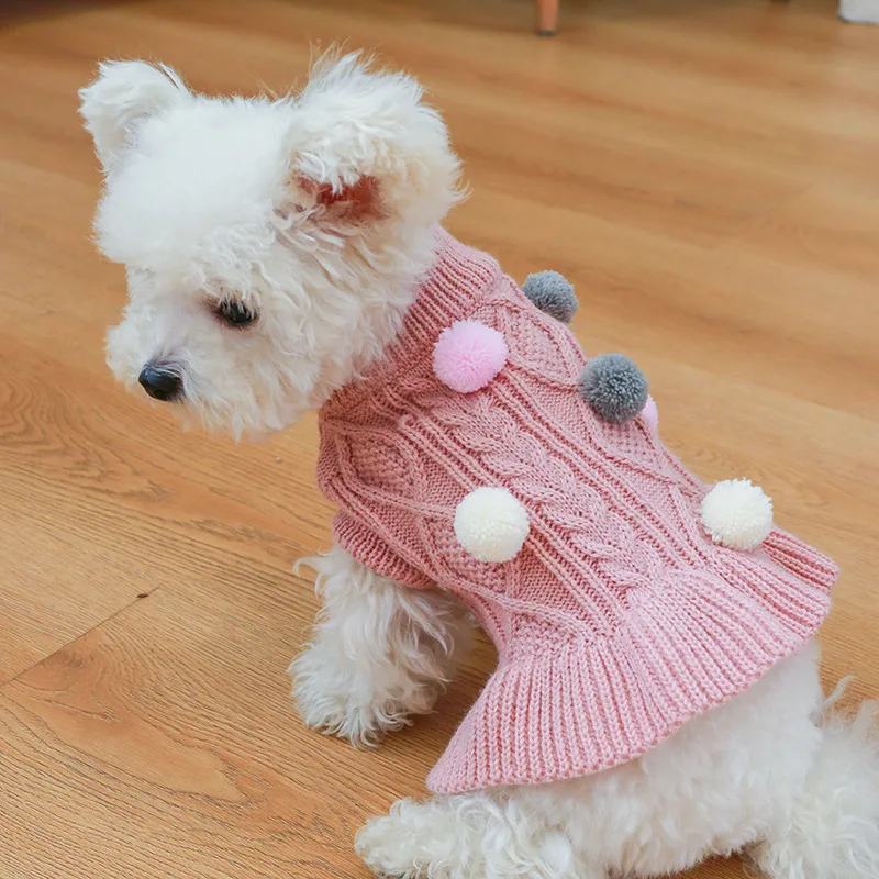 Lovely Pet Dogs Winter Clothes Knitted Pink Color Sweaters for Cats Soft Ball Decorate Solid Xs Xl Princess Girl Dog Hoodies
Lovely Pet Dogs Winter Clothes Knitted Pink Color Sweaters for Cats Soft Ball Decorate Solid Xs Xl Princess Girl Dog Hoodies