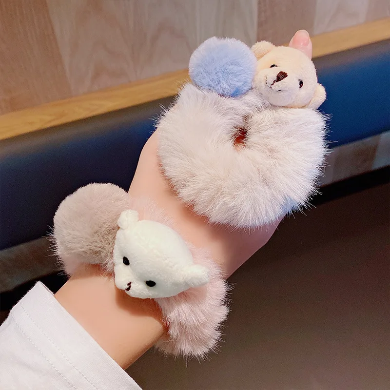 Cute Plush Cartoon Bear Hair Rope Fashion Women Hair Scrunchies Girls Elastic Hair Band Ponytail Holder Headwear Hair Accessorie
Cute Plush Cartoon Bear Hair Rope Fashion Women Hair Scrunchies Girls Elastic Hair Band Ponytail Holder Headwear Hair Accessorie