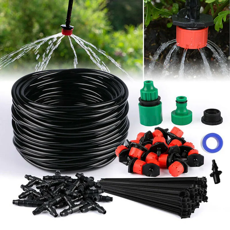 15/20/25M Micro Drip Irrigation System Kit Set Automatic Watering Sprinker Hose Adjustable Nozzle Set For Garden Plant Flower
15/20/25M Micro Drip Irrigation System Kit Set Automatic Watering Sprinker Hose Adjustable Nozzle Set For Garden Plant Flower